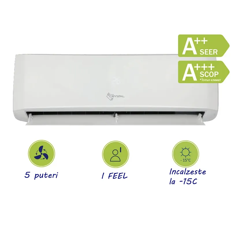 Imagine pentru Aer conditionat HomeFort Crystal 18000 BTU Emerald Inverter R32-WiFi optional