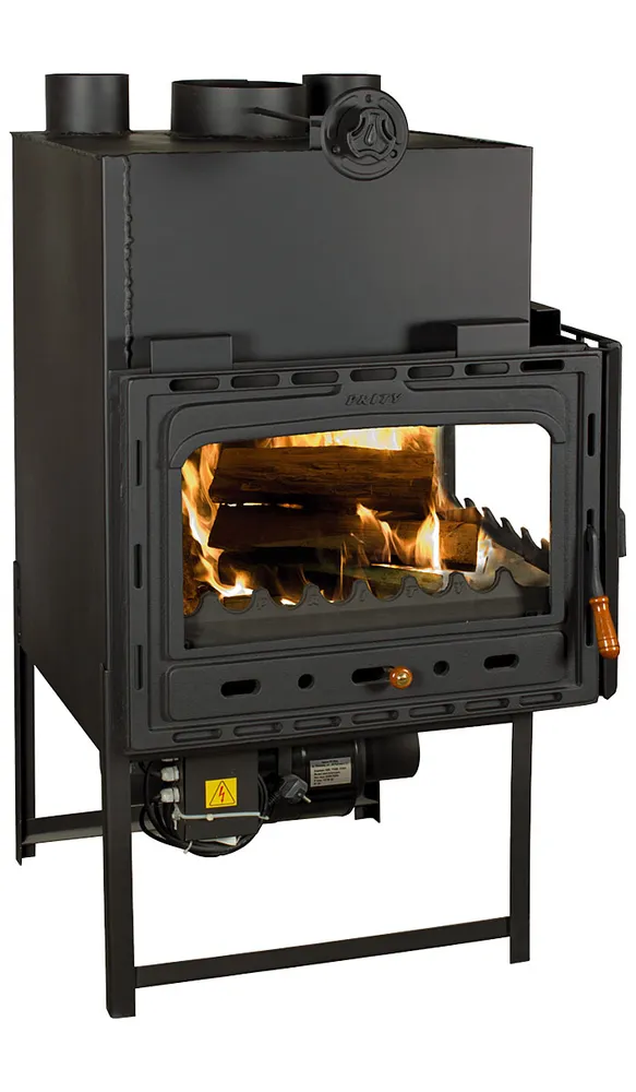 Imagine pentru Semineu focar pe lemne incastrabil cu ventilator model 2CF - 22kW